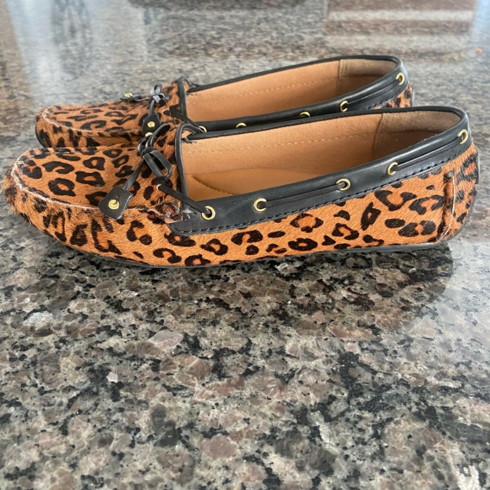 Clarks Artisan Leopard Print fur loafer Size 8 - Picture 9 of 9
